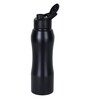 Purplewood Stainless Steel Black Sipper Bottle, 750 ML