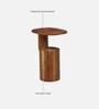 Puteaux Acacia Wood End Table In  Natural Finish
