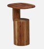 Puteaux Acacia Wood End Table In  Natural Finish