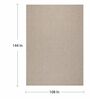 Putty Wool & Jute Abstract 12' x 9' Hand Woven Carpet