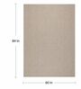 Putty Wool & Jute Abstract 7' x 5' Hand Woven Carpet