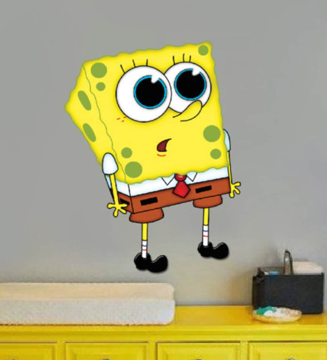 Buy PVC Vinyl Cartoon SpongeBob Wall Sticker by Wall Attraction Online Kids Wall Stickers