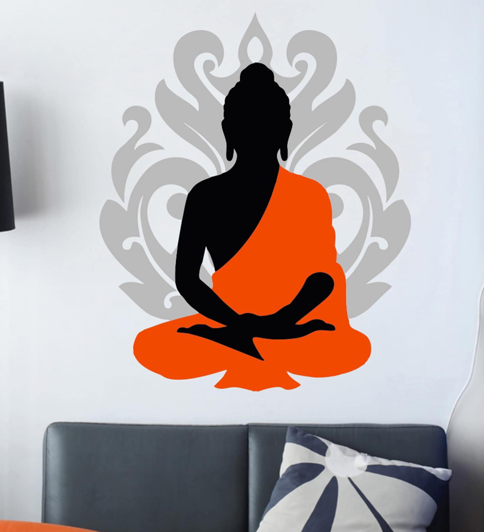 Buy PVC Vinyl Buddha Wall Sticker by Decor Kafe Online Spiritual Wall
