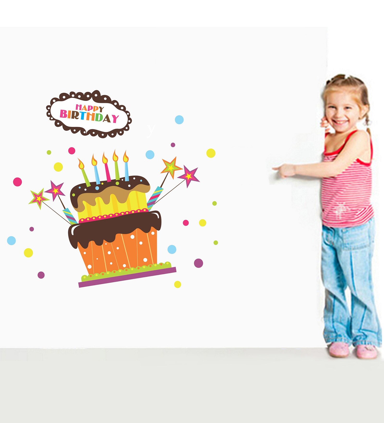 Buy Pvc Vinyl Happy Birthday Wall Stickers at 33 OFF by Print Mantras