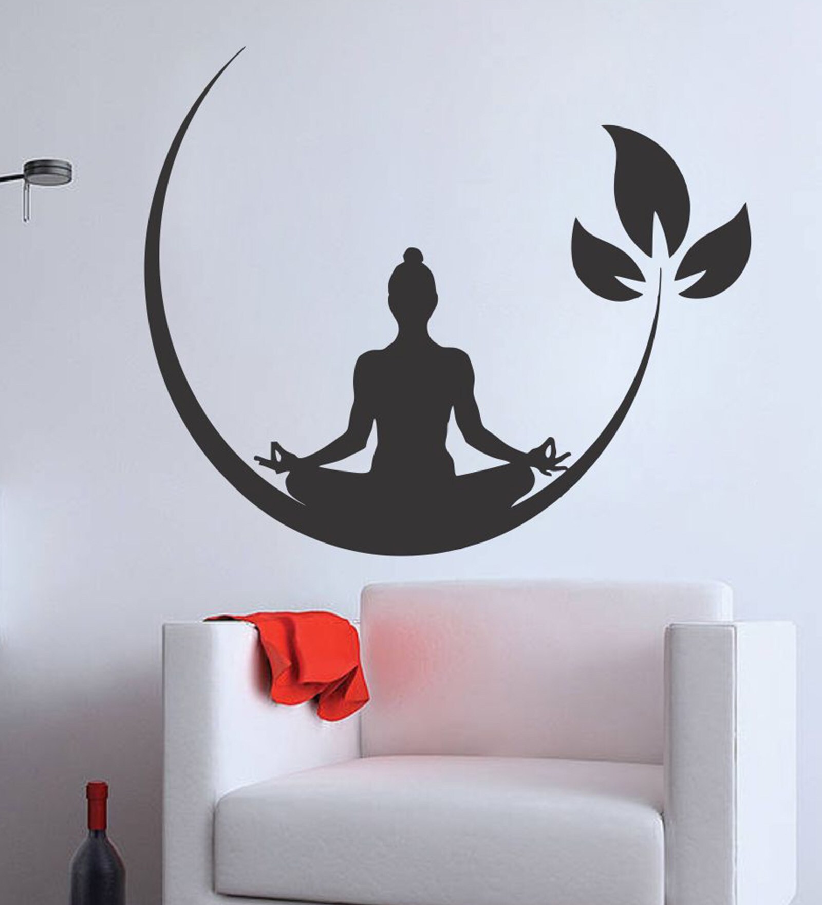 Buy PVC Vinyl Meditation Buddha Wall Sticker by Wall Attraction Online