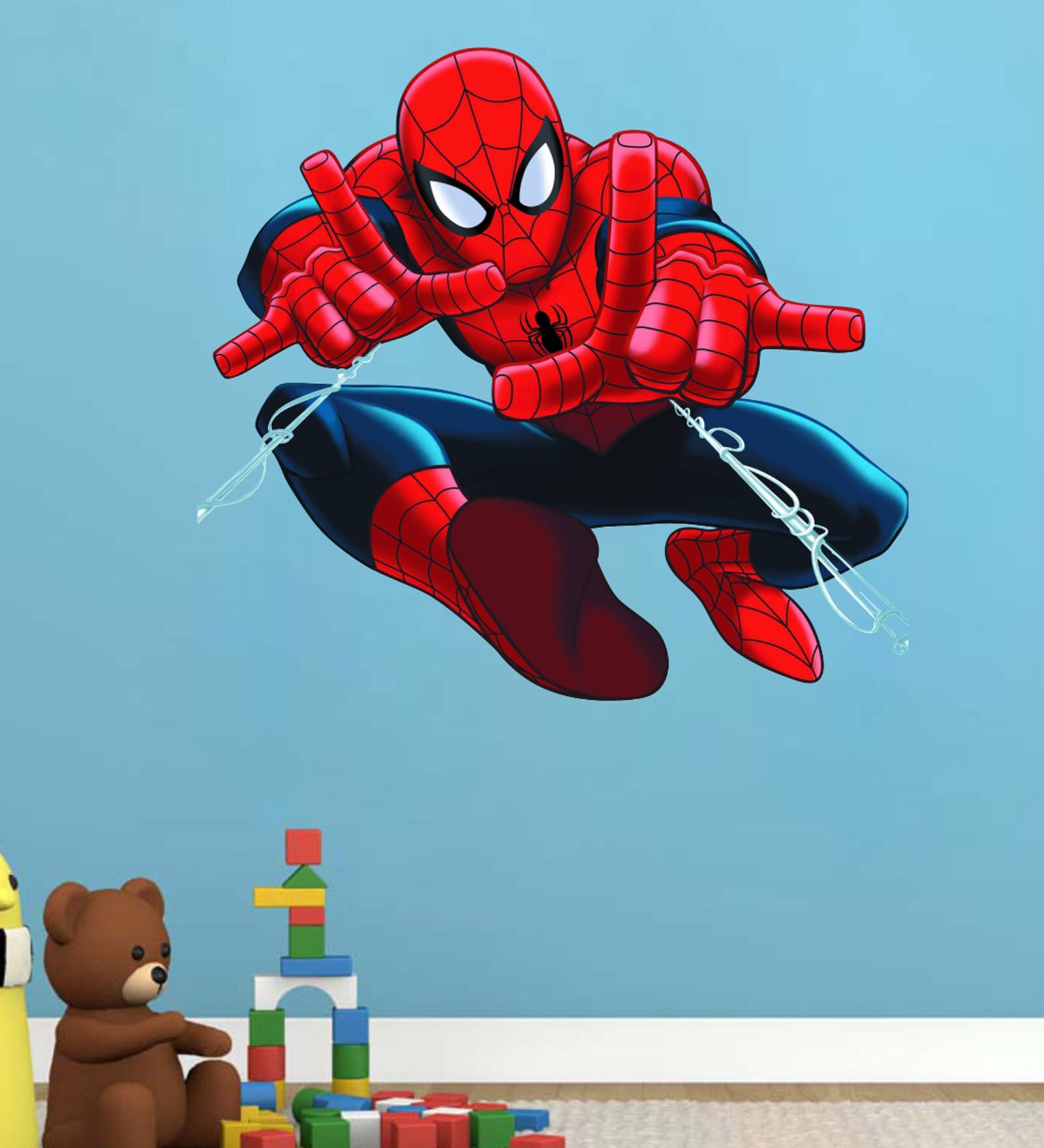 PVC Vinyl Spider Web Wall Sticker