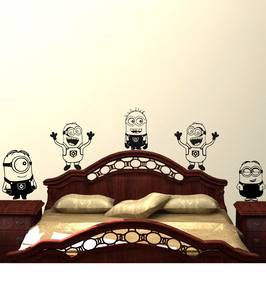 buy pvc vinyl minions wall sticker by decor kafe online kids wall stickers kids furniture kids furniture pepperfry product