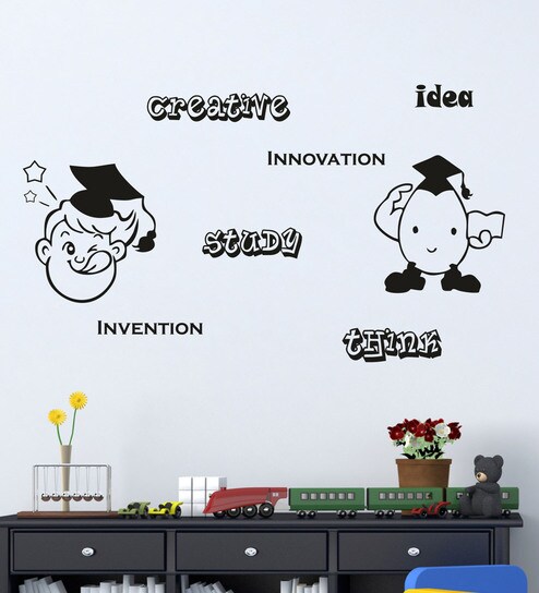 Buy Pvc Vinyl Creative Study Wall Sticker By Decor Kafe Online