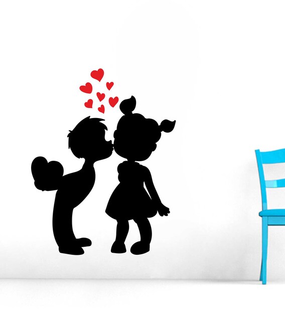 Buy Pvc Vinyl Love Couple Perfect Wall Sticker By Wall Attraction