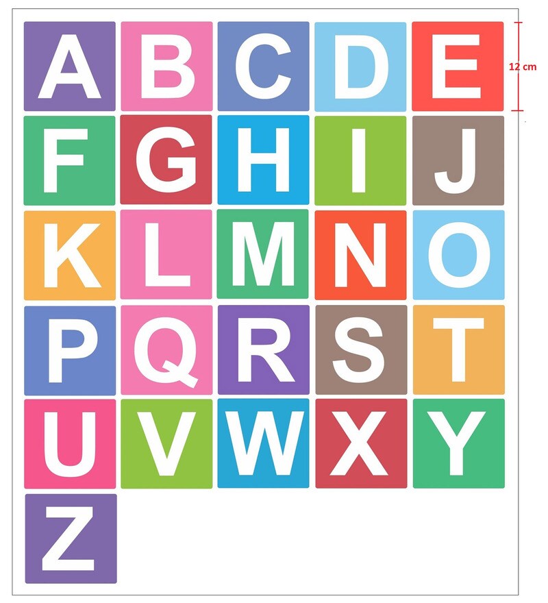 Buy Pvc Vinyl Alphabets Wall Stickers Online Wall Stickers