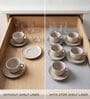 Gray PVC Anti Slip Shelf Liner 45.7.7 x 150 cm