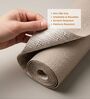Taupe PVC Anti Slip Shelf Liner 45.7.7 x 150 cm