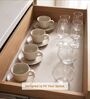 Taupe PVC Anti Slip Shelf Liner 30.4 x 150 cm
