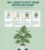 Green PVC Artificial Trio Bromeliad Plant Without Pot