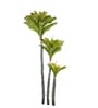 Green PVC Artificial Trio Bromeliad Plant Without Pot