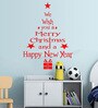 PVC Vinyl Happy Christmas & Happy New Year Quote Wall Sticker