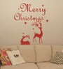Pvc Vinyl Merry Christmas & Reindeer Wall Stickers