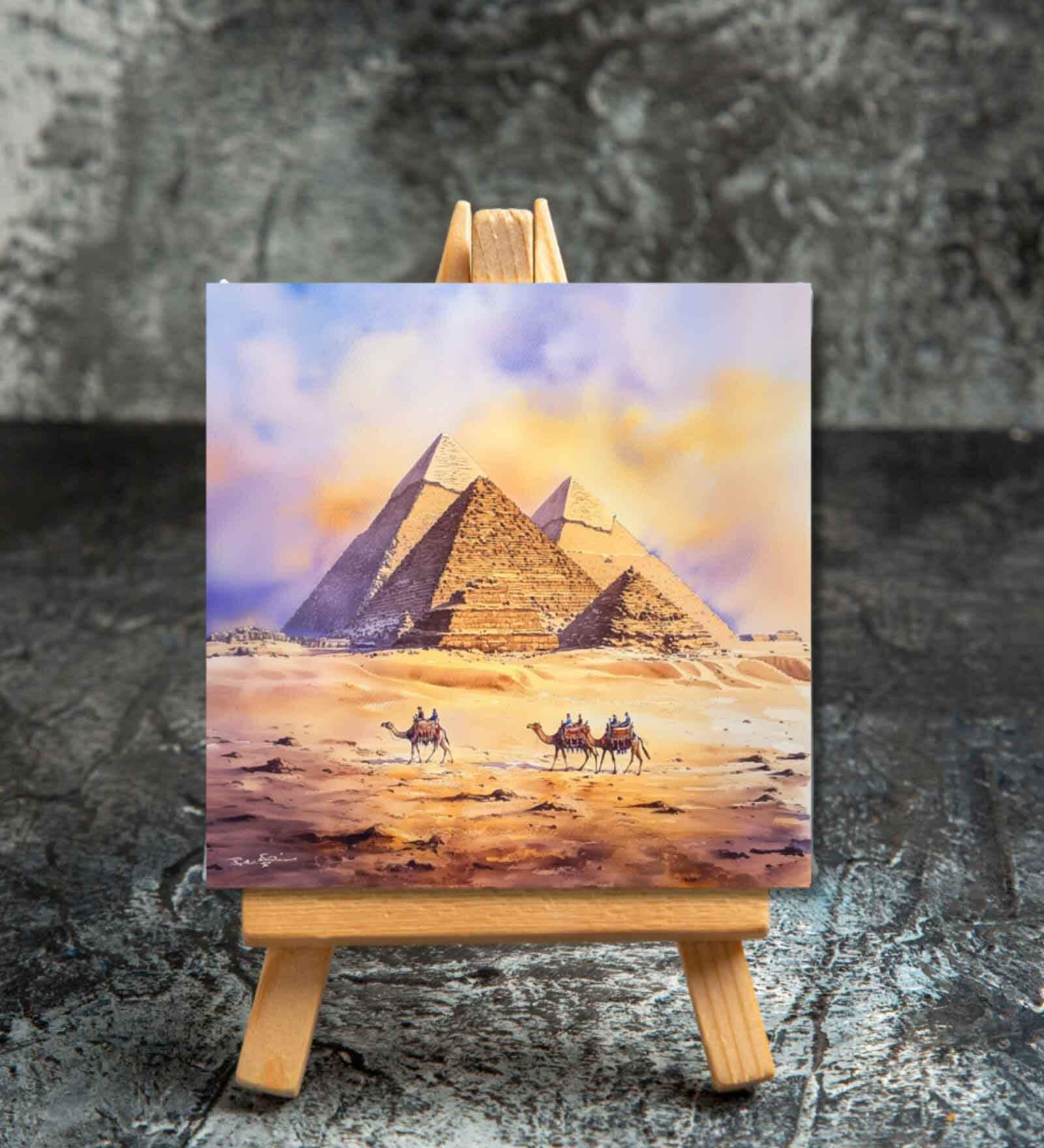 Pyramids of Giza Mini Canvas Frame
