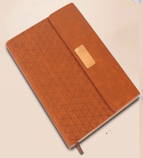 Pyramid 3 Flap Notebook with Magnetic Flap and Metal Plate