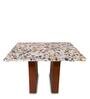 Pyramid 4 Seater Marble Top Dining Table in Multi Colour