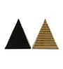 Pyramidon Bookend Gold & Black