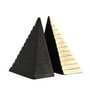 Pyramidon Bookend Gold & Black