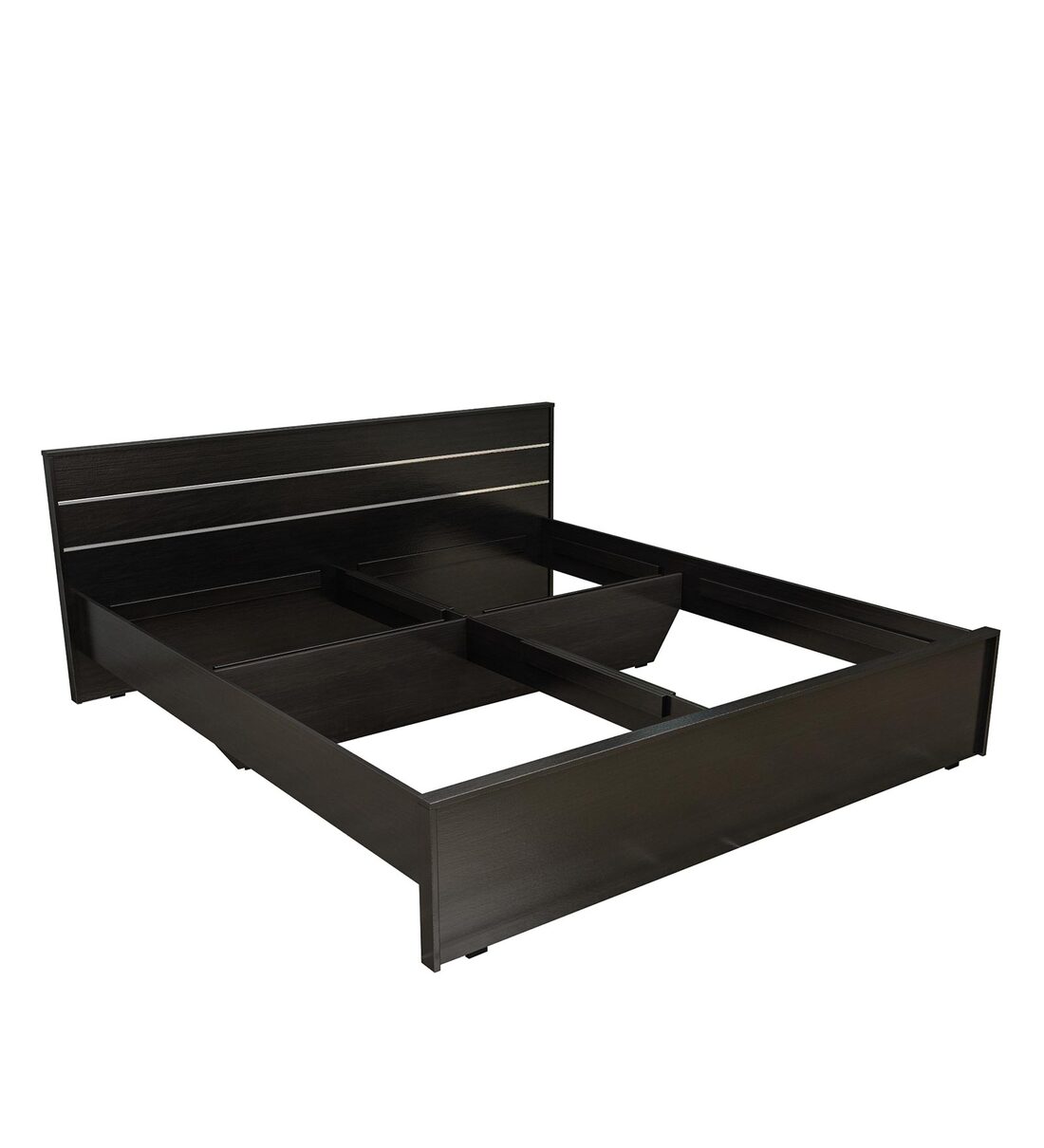 Buy Lily Queen Size Bed in Wenge Finish Online Modern Queen Size Beds
