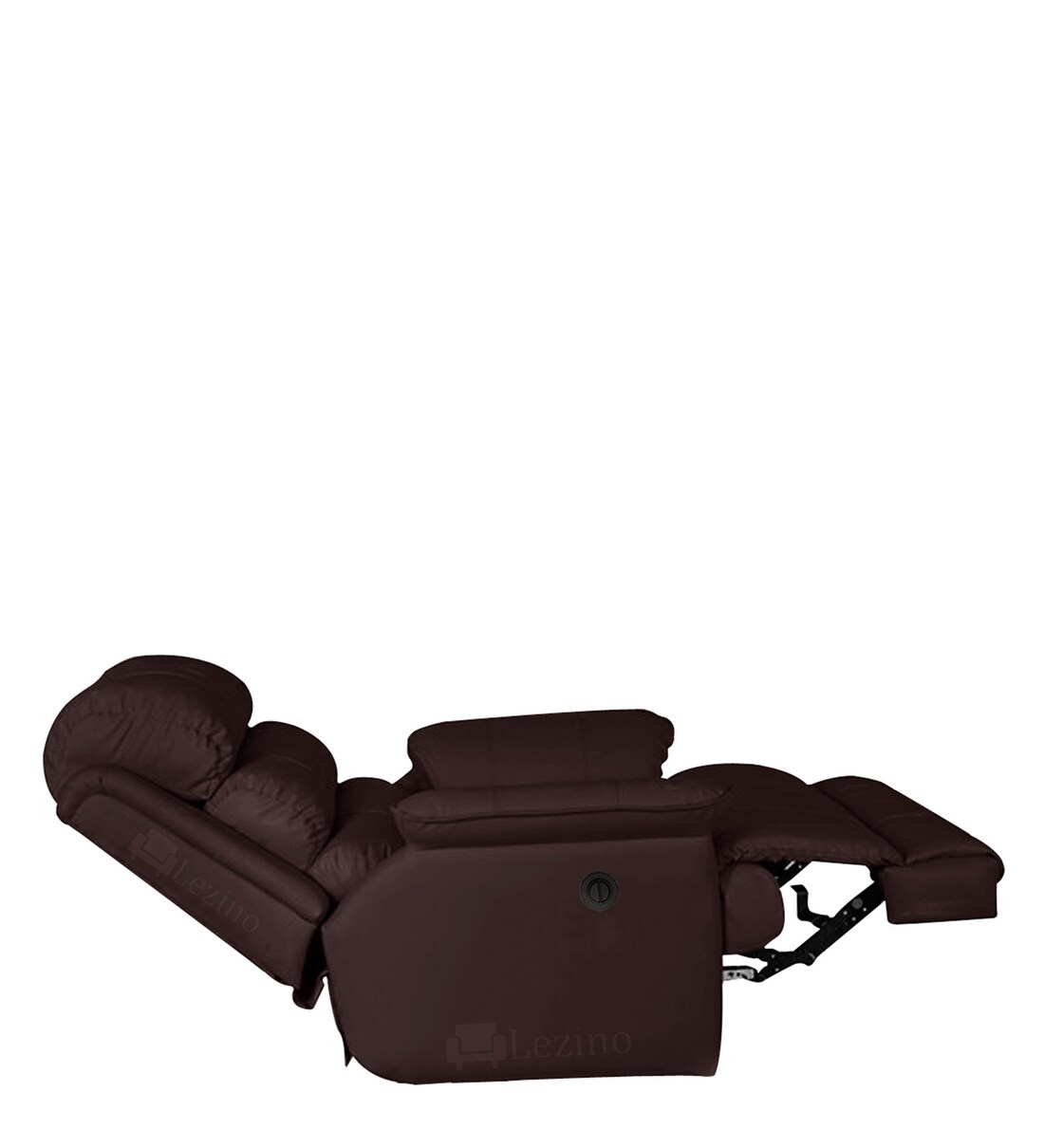 Buy Queny Leatherette Motorized 1 Seater Recliner in Brown Colour by