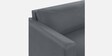 Quad Leatherette 3 Seater Sofa In Nimbus Grey Colour