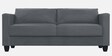 Quad Leatherette 3 Seater Sofa In Nimbus Grey Colour