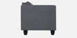 Quad Leatherette 3 Seater Sofa In Nimbus Grey Colour