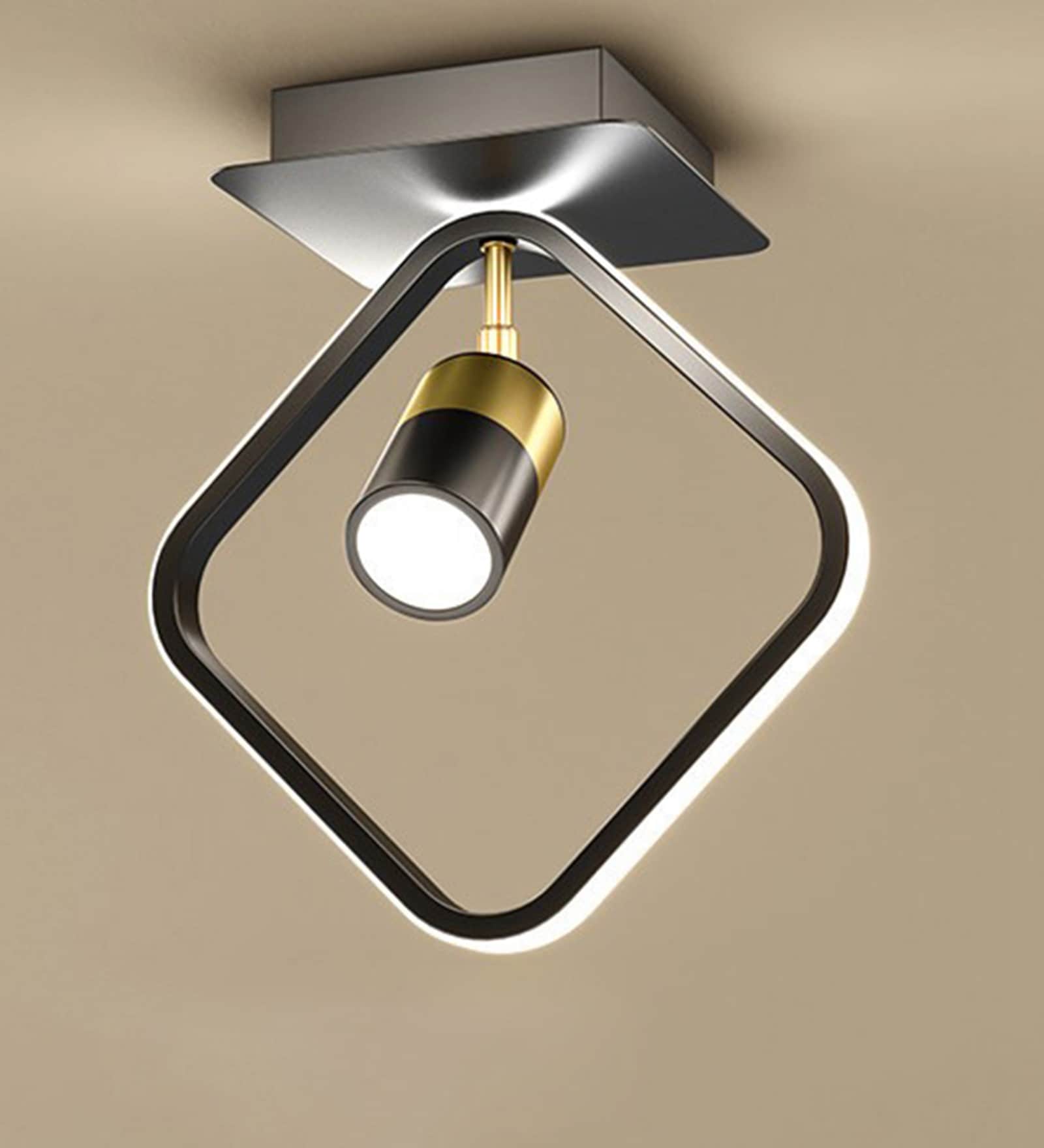 Quad LED Track Metal Ceiling Light