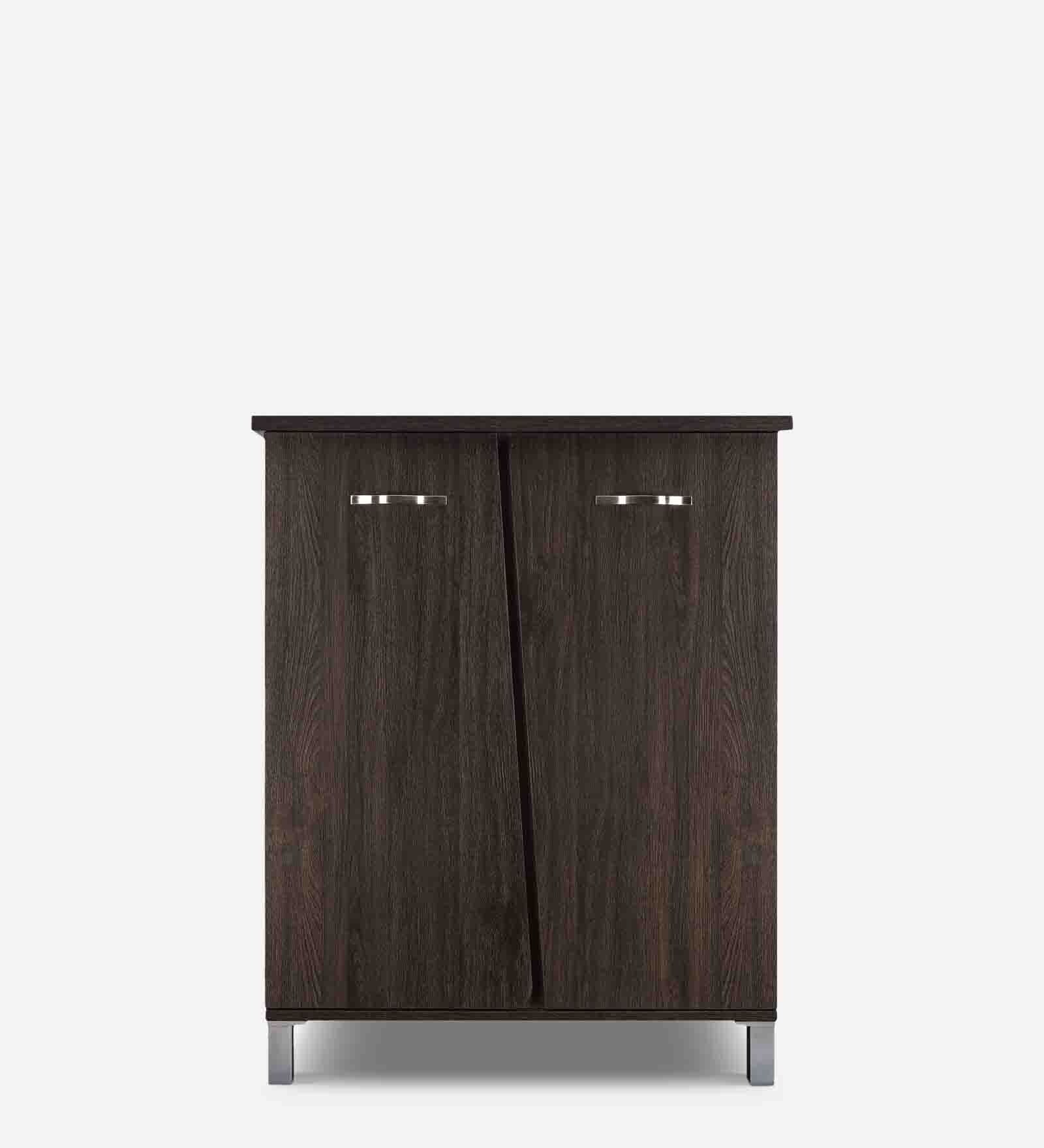 Quad-Pace 2 Door Shoe Cabinet in Dark Brown Colour Quad-Pace 2 Door Shoe Cabinet in Dark Brown Colour