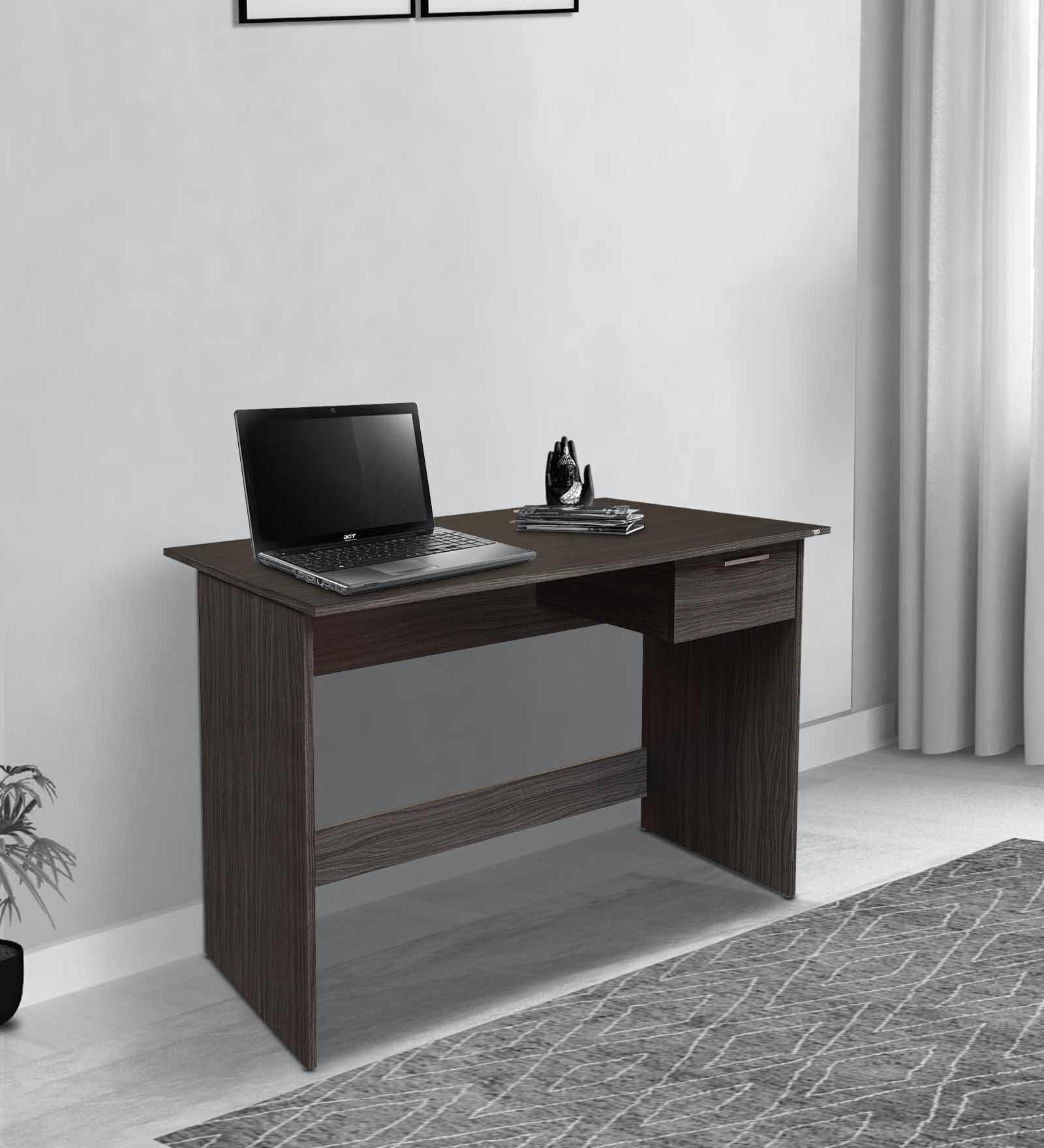 Quatro Study Table in Rose Wood Lava Color