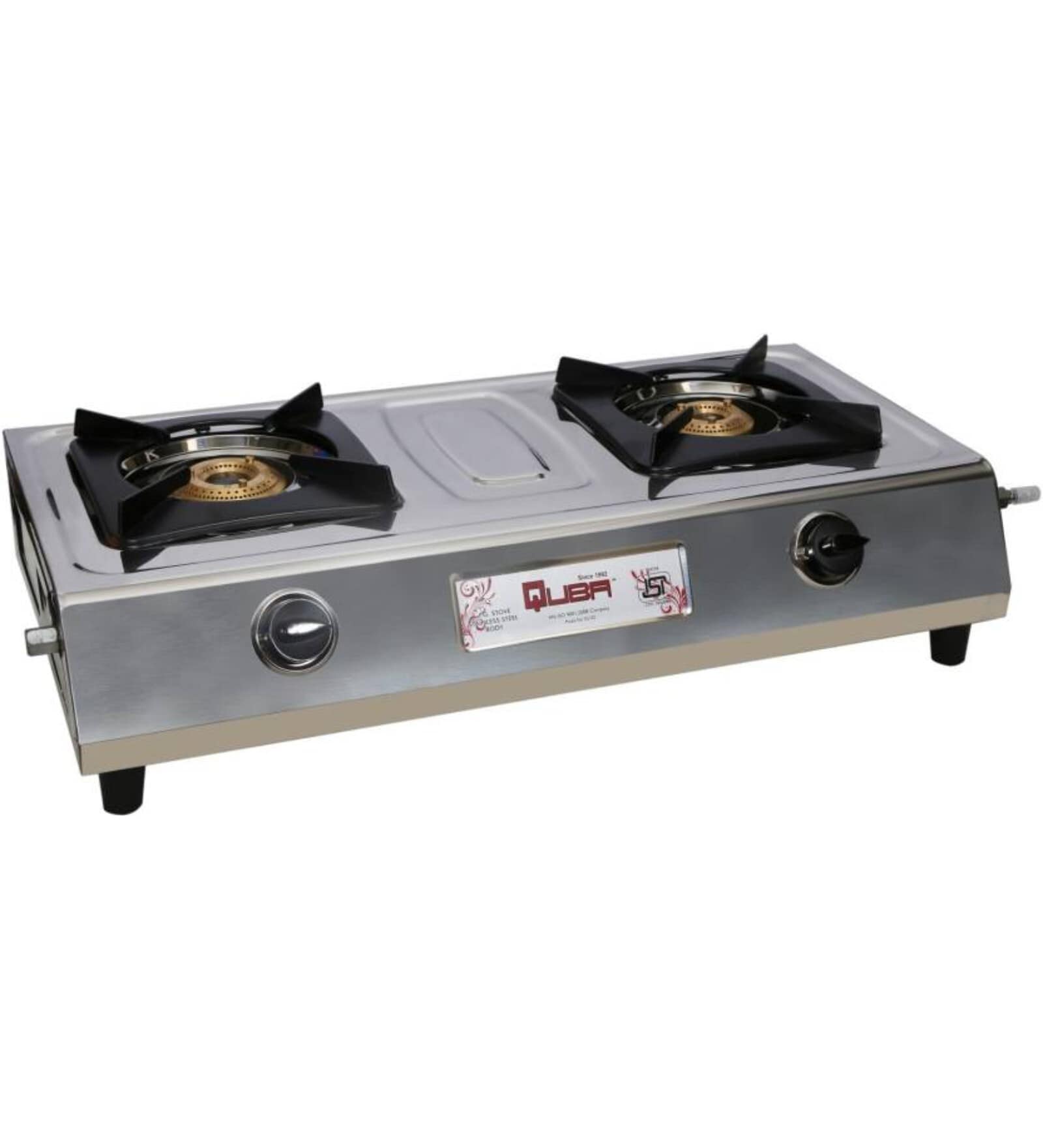 Buy Quba 2 Burner Stainless Steel Gas Stove SG 102 (ISI Mark) at 25 OFF by Quba Pepperfry