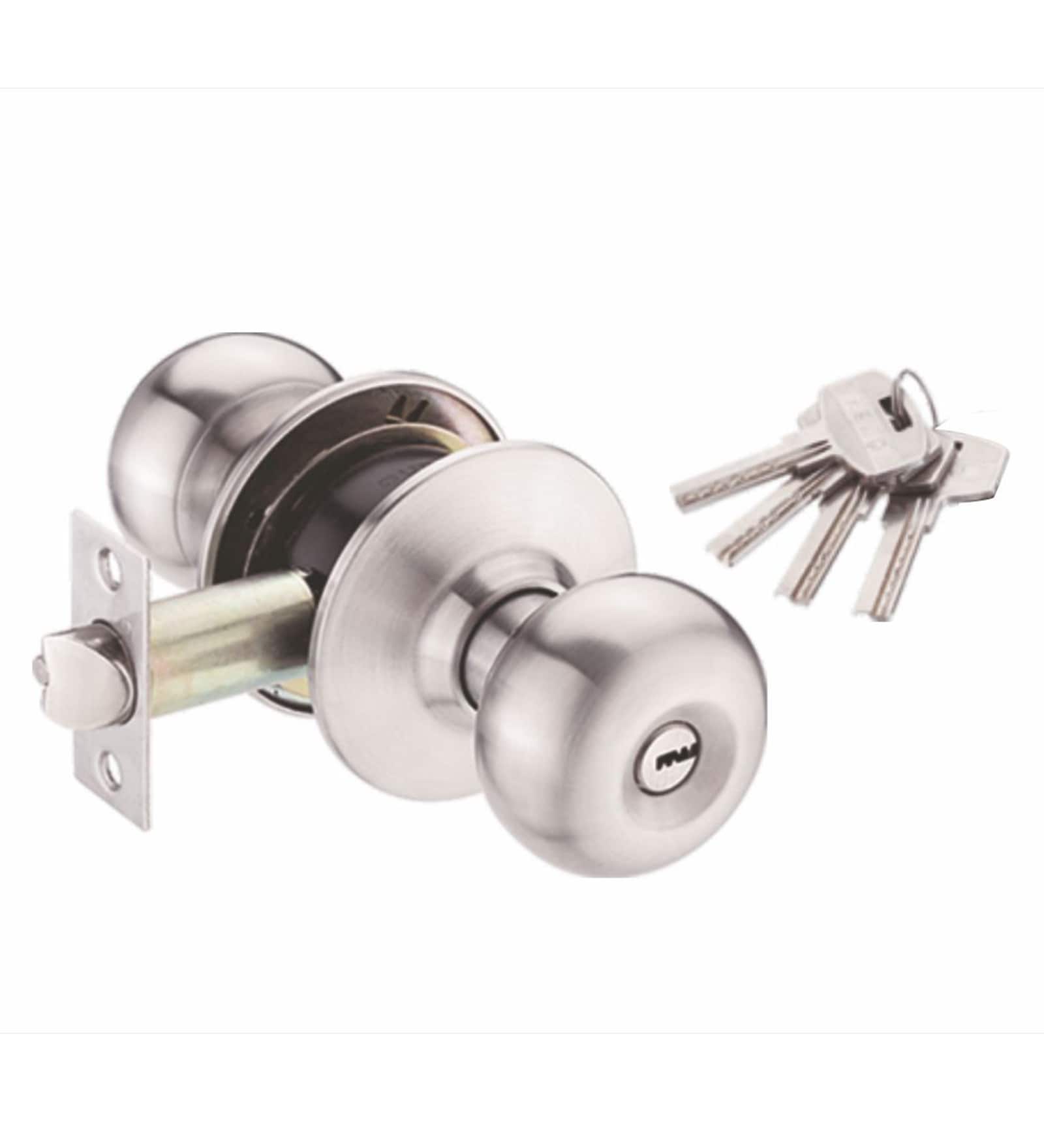 Buy Quba Stainless Steel Cylindrical Door Lock Set Of 2 Online Bolt Locks Bolt Locks