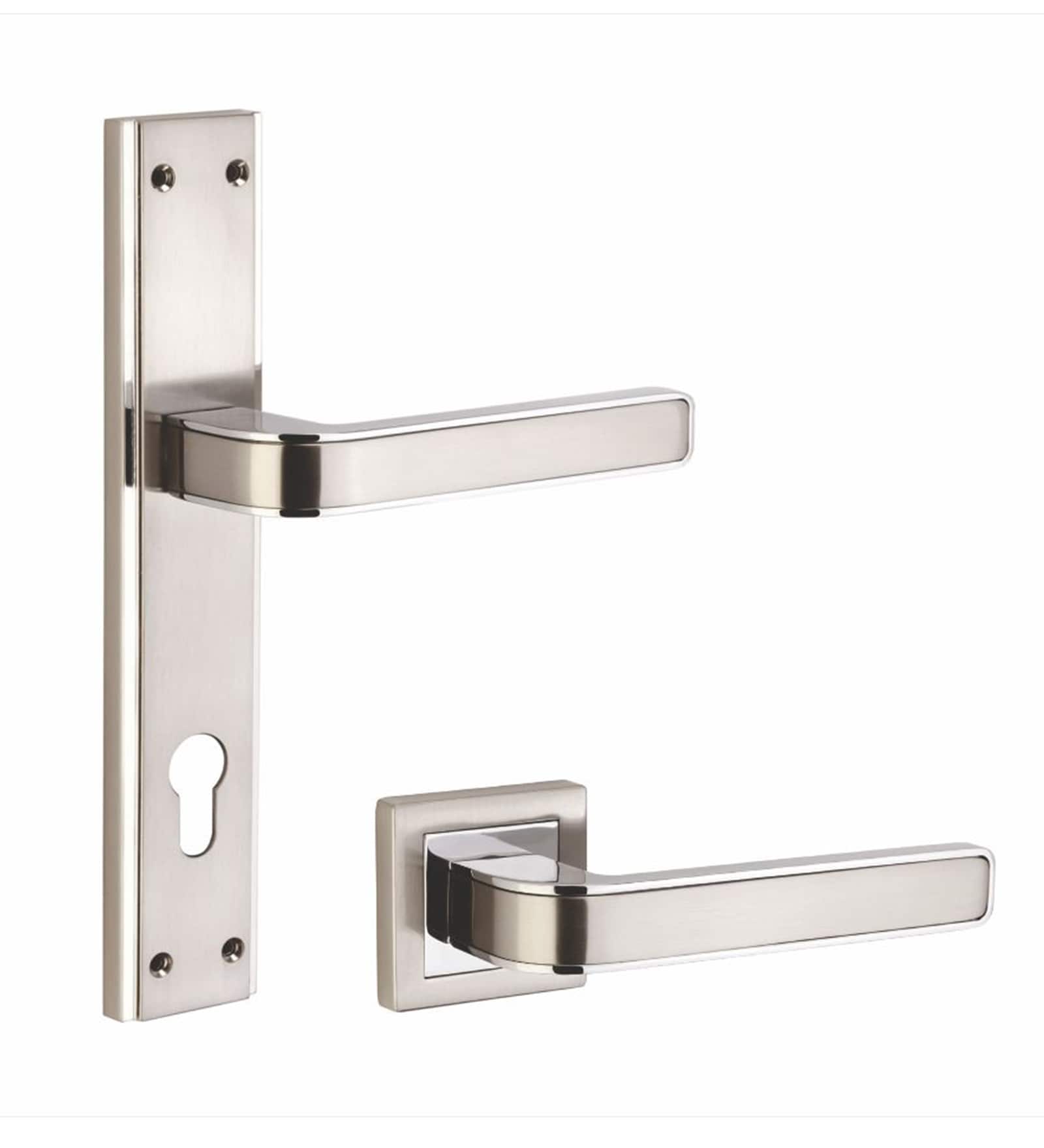 Buy Quba Zinc Alloy Mortise Handle Lock - Set Of 2 Online - Latches ...