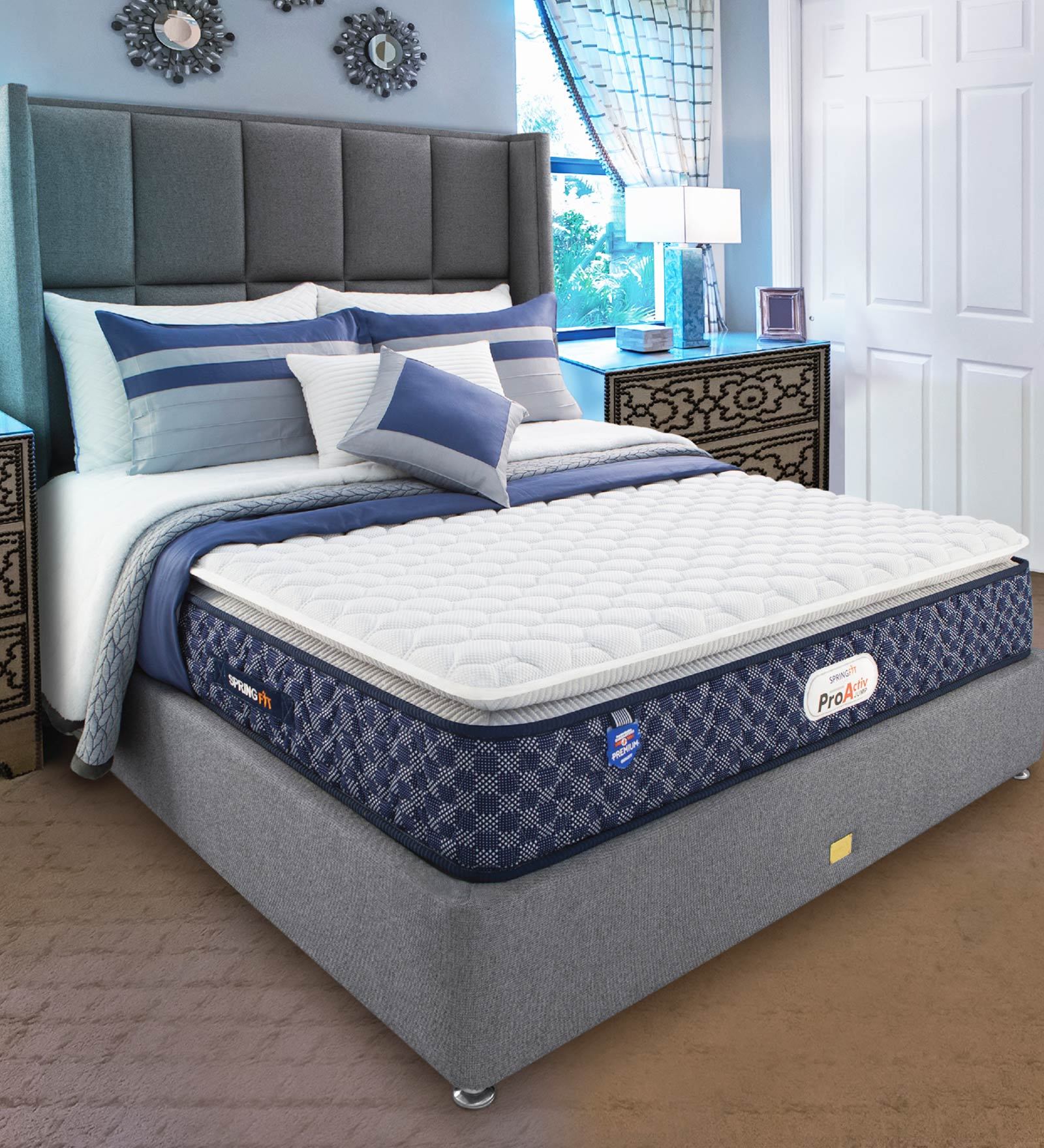 Queen Size (75 x 66 ) 8 Inch Medium Firm Bonnell Spring & Foam ProActive Plus Collection Mattress