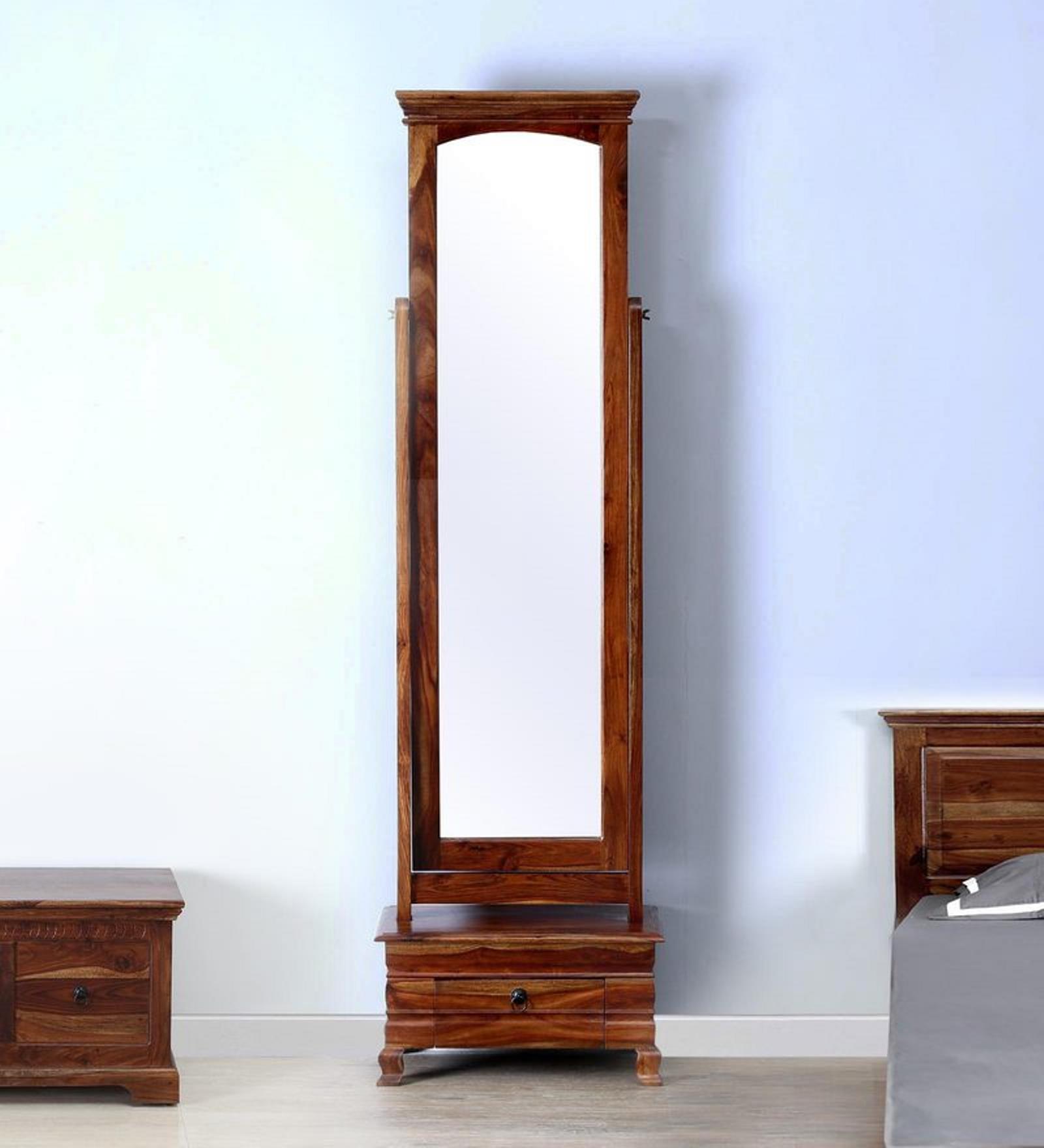 Buy Queensberry Dressing Table in Provincial Teak Finish on Rent Online