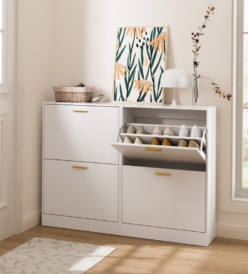 Quadra Design 25 Pairs Shoe Rack Organizer Cabinet
