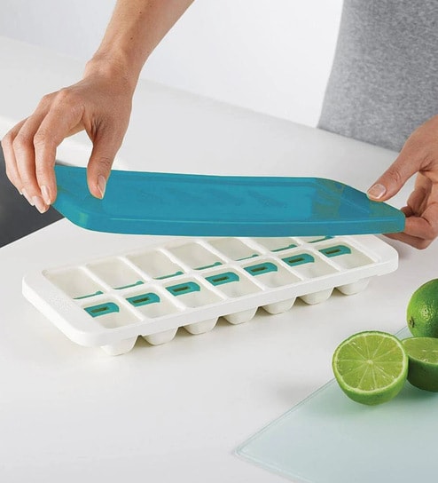 Quicksnap Plus White & Blue Polypropylene Icec Tray