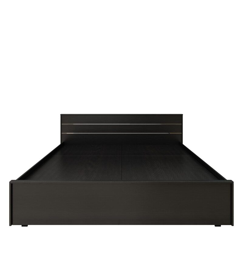 Buy Lily Queen Size Bed in Wenge Finish Online Modern Queen Size Beds