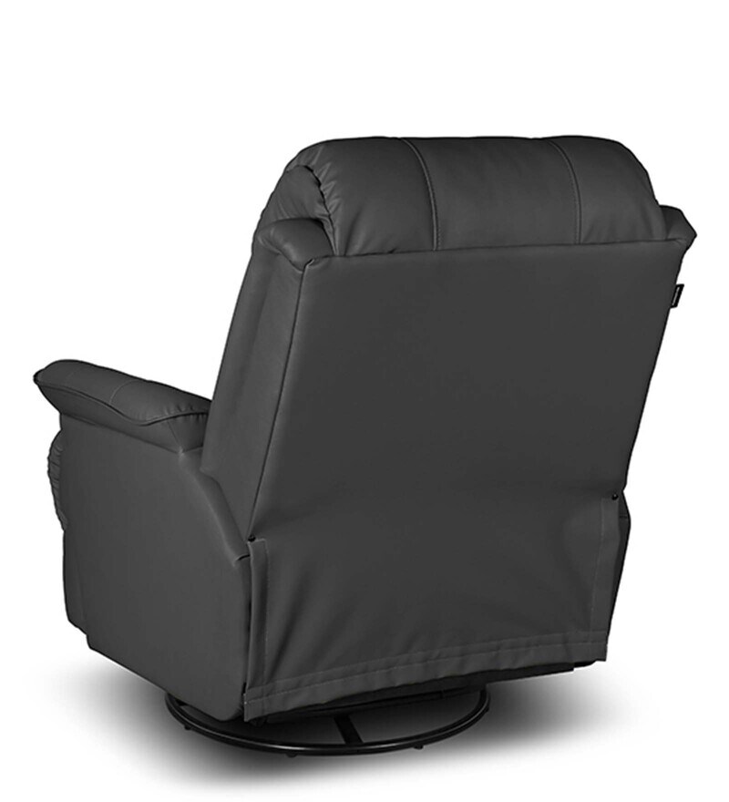 Buy Quies Manual Swivel Glider Recliner In Black Colour By Little Nap Online Manual 1 Seater