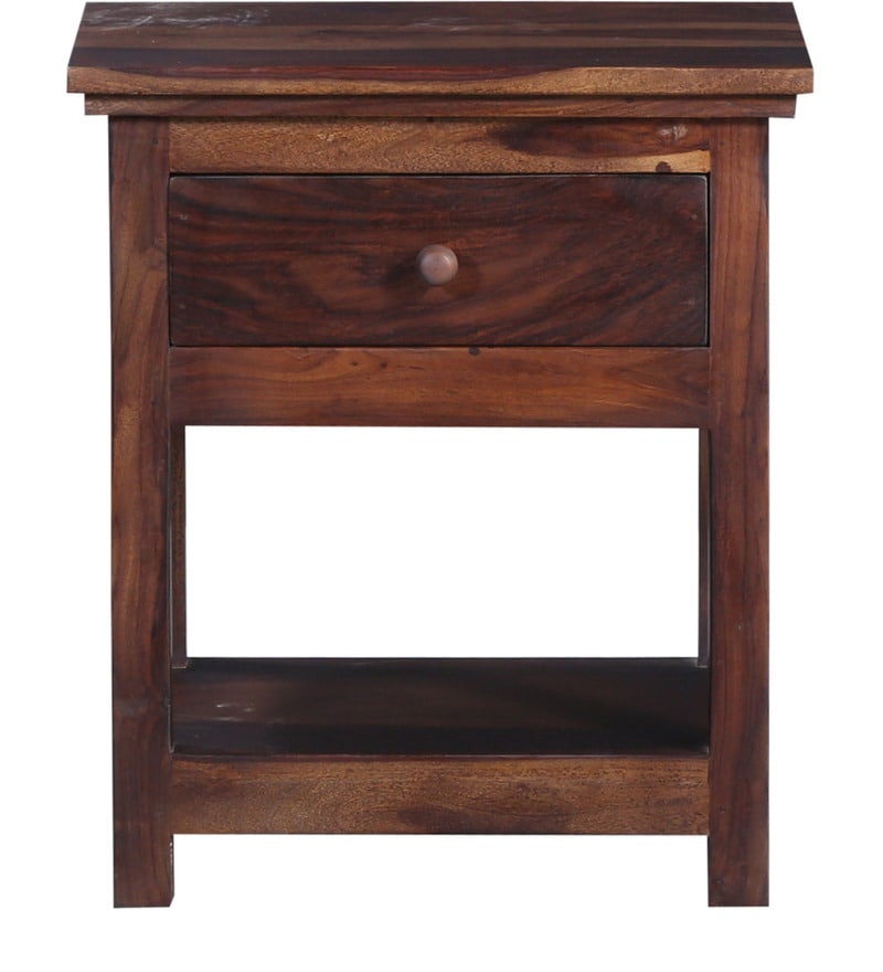 Buy Quito Bedside Table in Provincial Teak Finish by Woodsworth Online ...