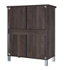 Quad-Pace 2 Door Shoe Cabinet in Dark Brown Colour