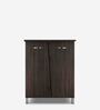 Quad-Pace 2 Door Shoe Cabinet in Dark Brown Colour