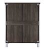 Quad-Pace 2 Door Shoe Cabinet in Dark Brown Colour