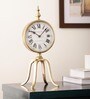 Quad Stand Clock In Gold
