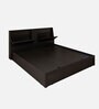 Quadra Queen Size Bed in Wenge Finish with Box Storage