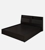 Quadra Queen Size Bed in Wenge Finish with Box Storage